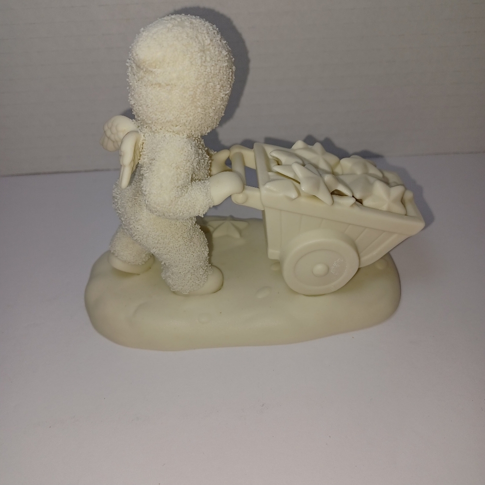 Vintage Department 56 Snowbaby Figurine with Wheelbarrow In Original Book Box - Picture 8 of 8
